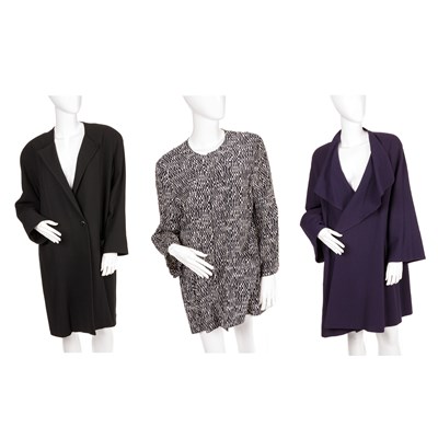 Lot 331 - Jean Muir, three lightweight cardigan coats