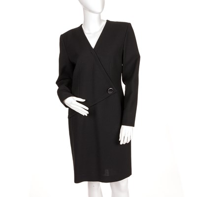 Lot 410 - Yves Saint Laurent, a black knee-length dress