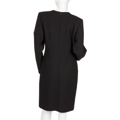 Lot 410 - Yves Saint Laurent, a black knee-length dress