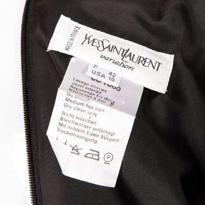 Lot 410 - Yves Saint Laurent, a black knee-length dress