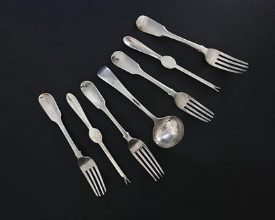 Lot 228 - A quantity of hallmarked silver flatware, to...