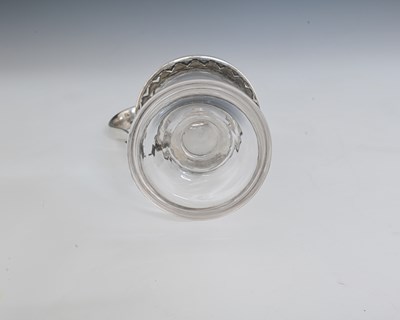 Lot 116 - A Gothic Revival glass and silver plate...