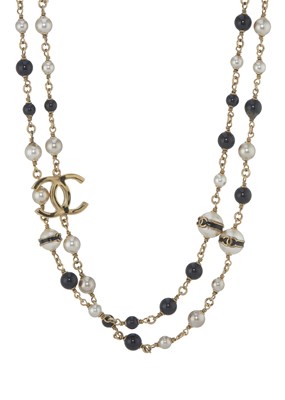 Lot 266 - Chanel, a long beaded necklace