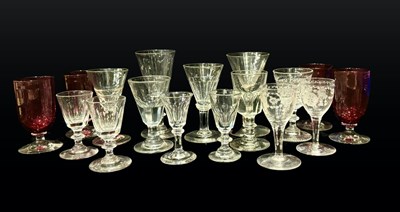 Lot 290 - A large collection of 19th century drinking...