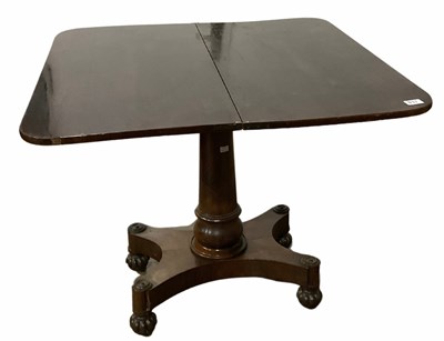 Lot 952 - A William IV rosewood games table, measuring...