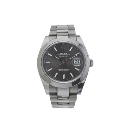 Lot 218 - Rolex, an Oyster Perpetual Datejust 41 bracelet watch