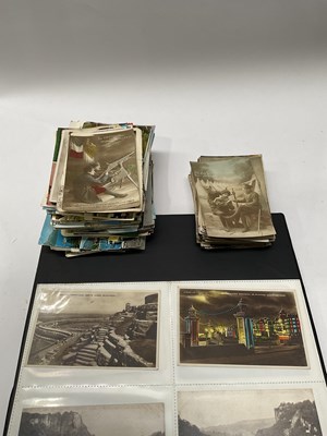 Lot 820 - Two hand-coloured World War I postcards, one...