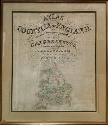 Lot 512 - Cartography: The title page, a hand-coloured...