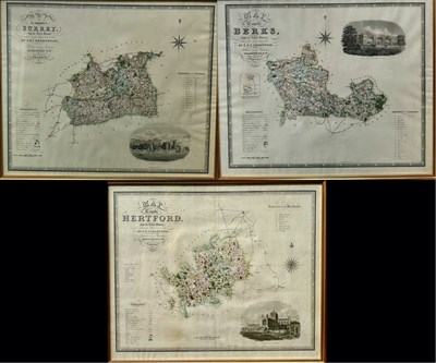 Lot 510 - Cartography: Map plates of the home counties:...