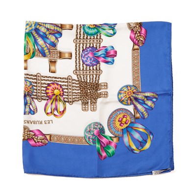 Lot 323 - Hermes, a Les Rubans silk scarf