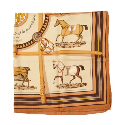 Lot 324 - Hermes, a Couvertures Et Tenues De Jour silk scarf