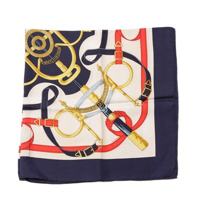 Lot 394 - Hermes, an Eperon d'Or silk scarf