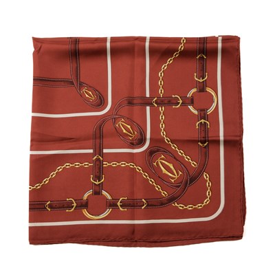 Lot 309 - Cartier, a Must De Cartier silk scarf