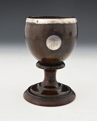 Lot 192 - A nineteenth-century coconut cup, with...