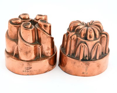 Lot 217 - Two Victorian Benham & Froud copper jelly...