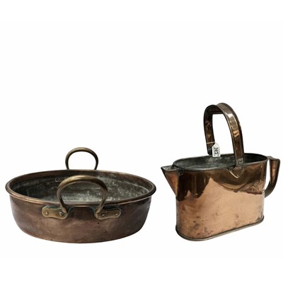 Lot 379 - Copper Kitchenalia: two 19th century items: a...