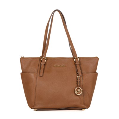 Lot 367 - Michael Kors, a tan leather Jet Set top zip tote