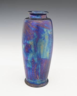 Lot 592 - Ruskin Pottery, a Kingfisher lustre vase, 1921,...