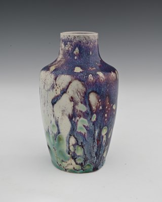 Lot 658 - Ruskin Pottery, a High Fired vase, 1920,...