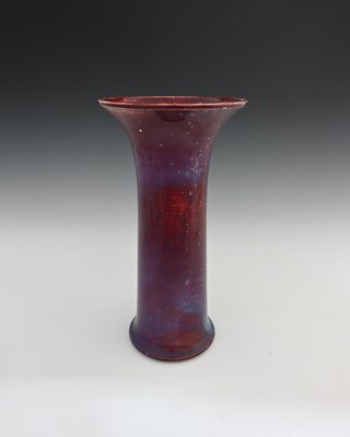 Lot 656 - Ruskin Pottery, a High Fired vase, 1933, lily...