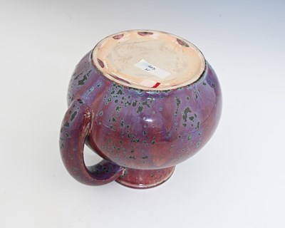 Lot 650 - Ruskin Pottery, a High Fired jug, 1932, ovoid...