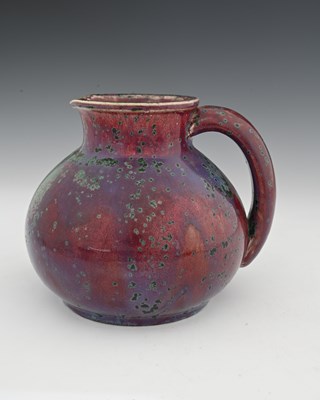 Lot 650 - Ruskin Pottery, a High Fired jug, 1932, ovoid...