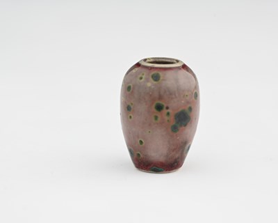 Lot 625 - Ruskin Pottery, a miniature High Fired vase,...