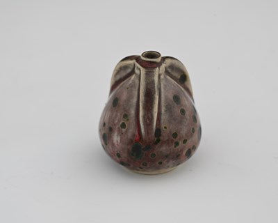 Lot 663 - Ruskin Pottery, a miniature High Fired vase,...