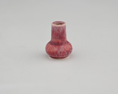 Lot 621 - Ruskin Pottery, a miniature Souffle Glazed...