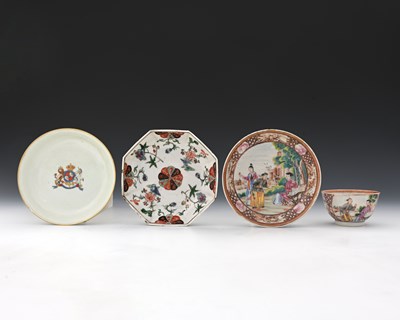 Lot 379 - Oriental tea wares including Chinese famille...