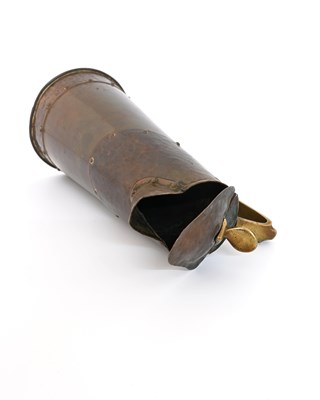 Lot 171 - An Arts and Crafts copper and brass jug,...