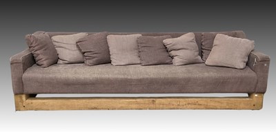 Lot 859 - A large Sempre sofa upholstered in a lavender...