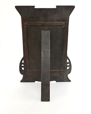 Lot 194 - A pair of Arts and Crafts oak and copper...