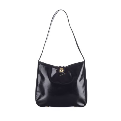 Lot 313 - Celine, a vintage black leather handbag