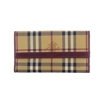 Lot 295 - Burberry, a Haymarket Check wallet