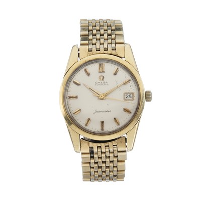 Lot 242 - Omega, a gold capped Seamaster bracelet watch