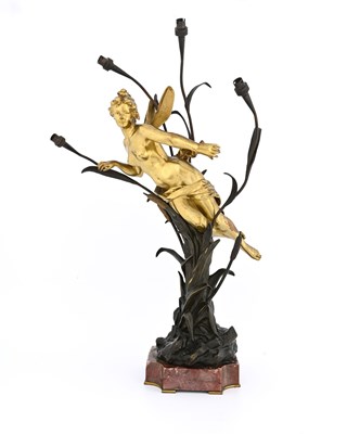 Lot 201 - Gustavo Obiols, an Art Nouveau bronze figural...