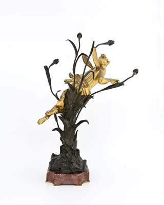 Lot 201 - Gustavo Obiols, an Art Nouveau bronze figural...