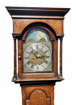 Lot 867 - A John Jefferis of Worcester oak longcase...