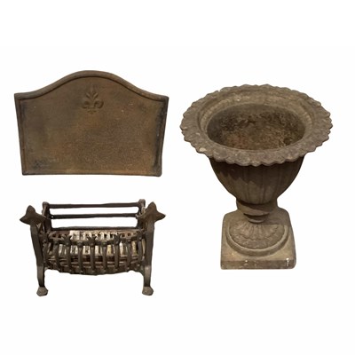 Lot 998 - A Coalbrookdale-type iron campana urn or...