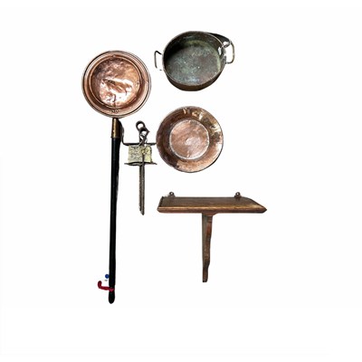 Lot 363 - 19th century copper items including a...