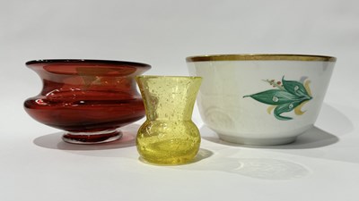 Lot 214 - John Walsh Walsh, a Pompeian yellow glass posy...