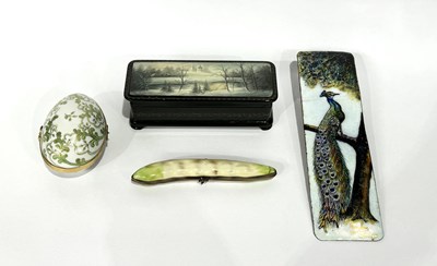 Lot 206 - Limoges items together with a Russian...