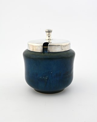 Lot 607 - Ruskin Pottery, a Souffle glazed pot, with a...