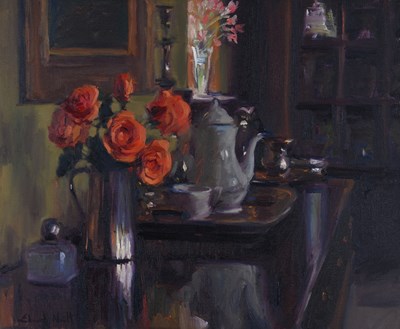 Lot 333 - Edward Noott (British, 1963), still life with...