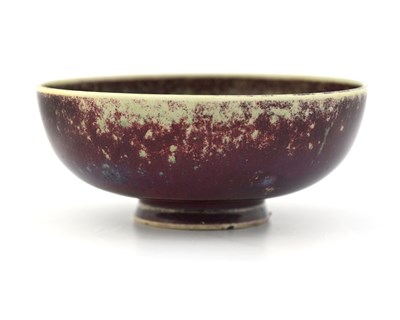 Lot 628 - Ruskin Pottery, a High Fied eggshell bowl,...