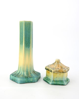 Lot 578 - Ruskin Pottery, a Crystalline glazed...