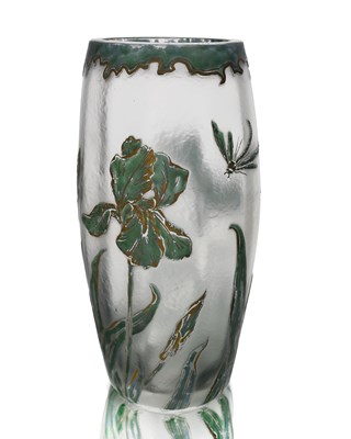 Lot 481 - Daum, Nancy, an Art Nouveau enamelled and gilt...