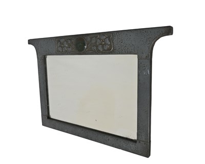 Lot 175 - An Arts and Crafts pewter and Ruskin cabochon...