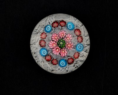 Lot 458 - Clichy, a millefiori on muslin glass...